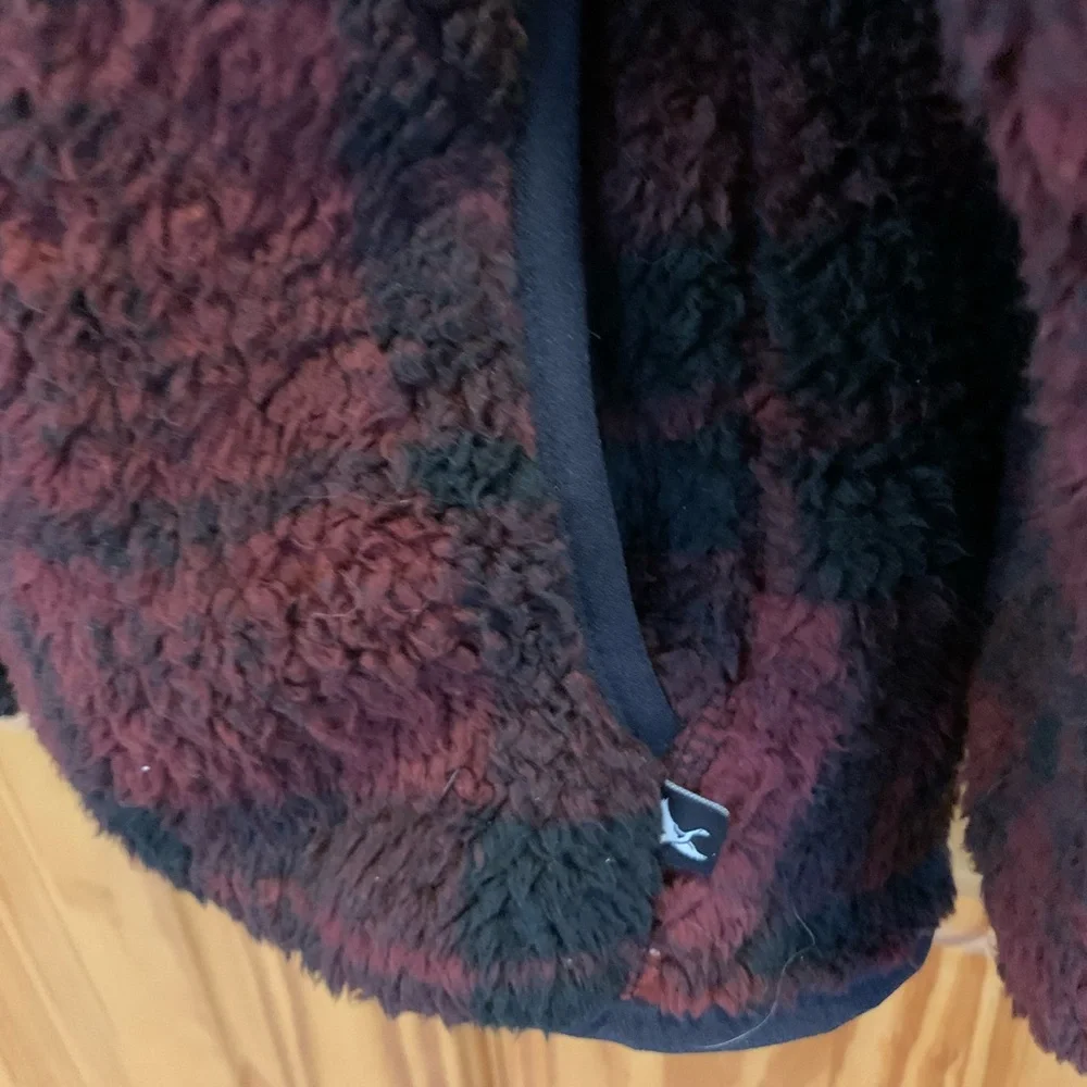 NWT Plaid Sherpa Zip-Up Jacket - Picture 6 of 8